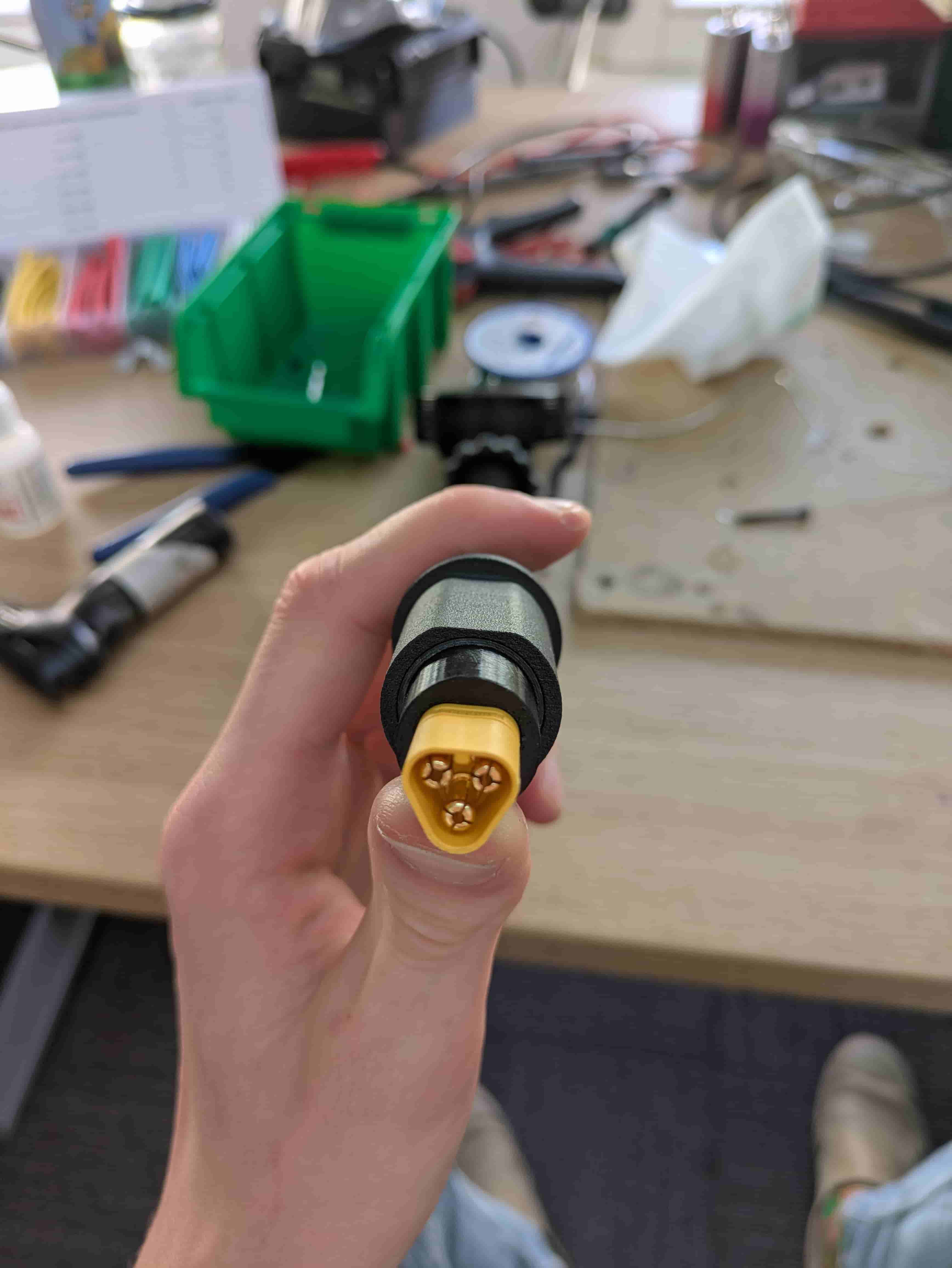 XT60 connector installed