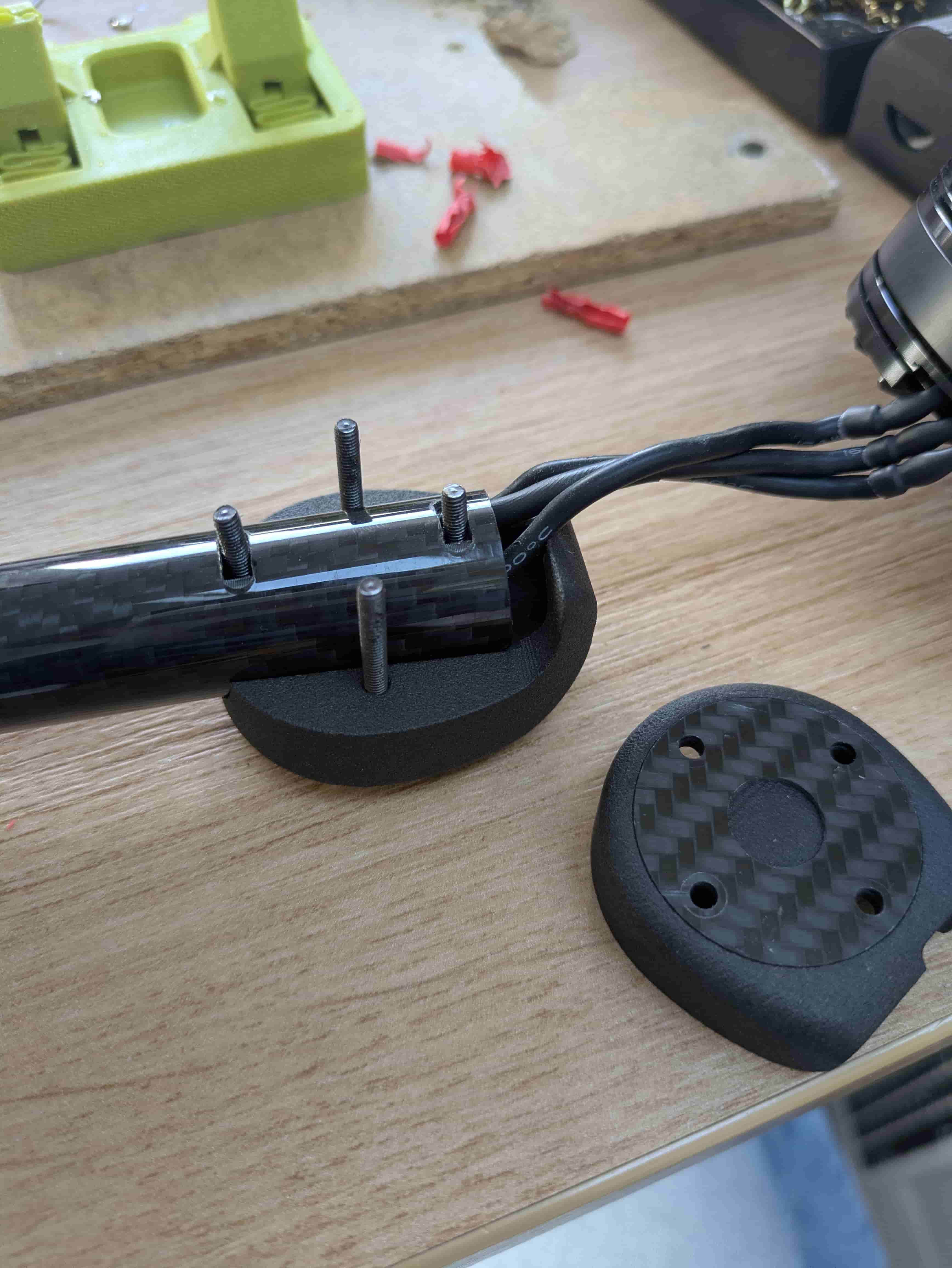 Motor mount installed